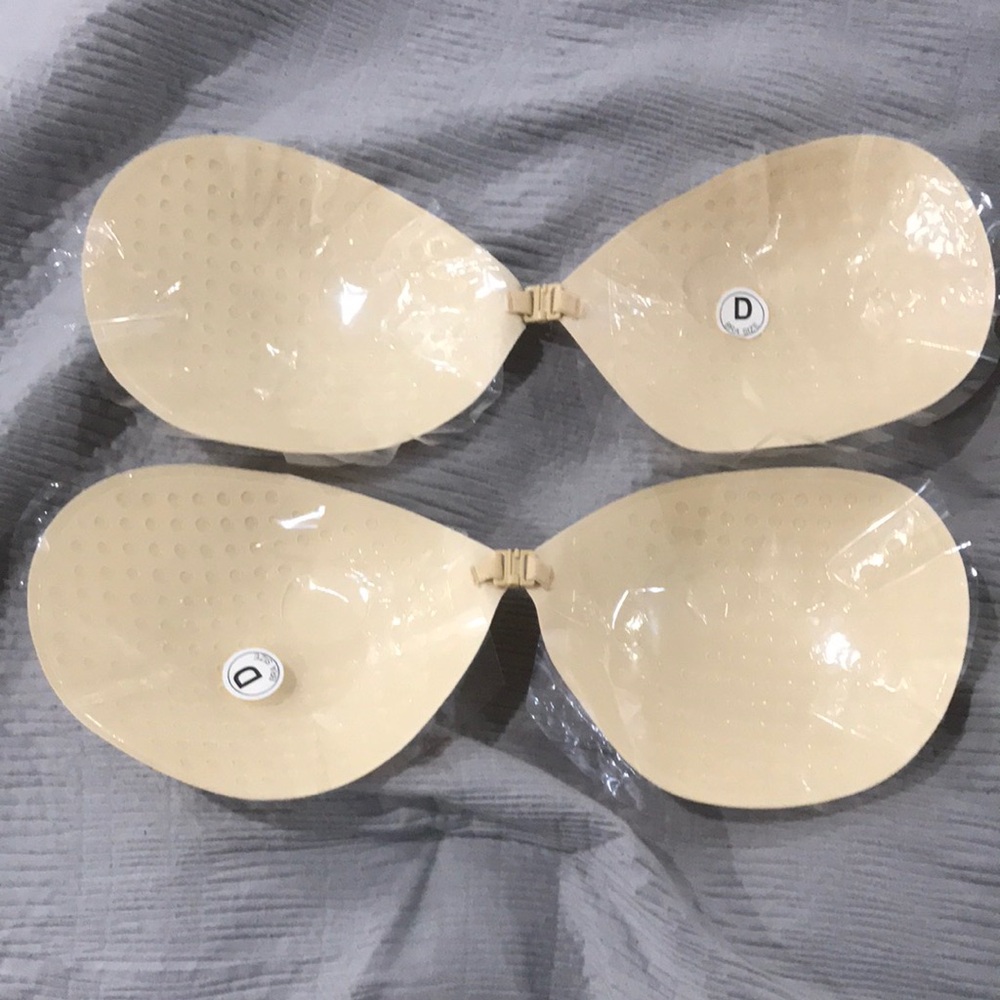 Seamless Cream Adhesive Bra